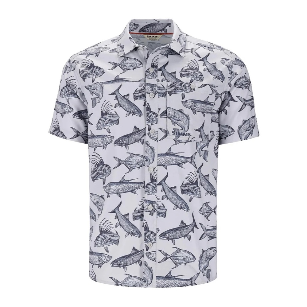 SIMMS CHALLENGER SS SHIRT SALTWATER STERLING